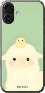 Силиконовый чехол Барашек и ципленок для Apple iPhone 16 Plus - 6369u-3714 изображение 