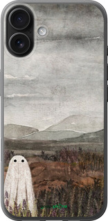 Силиконовый чехол Одинокий призрак на фоне гор для Apple iPhone 16 Plus - 6486u-3714 изображение 