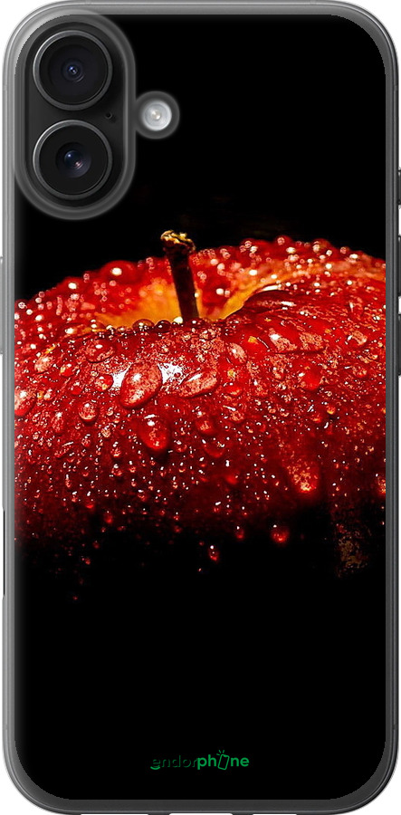 Силиконовый чехол Яблоко для Apple iPhone 16 Plus - 6022u-3714 изображение 
