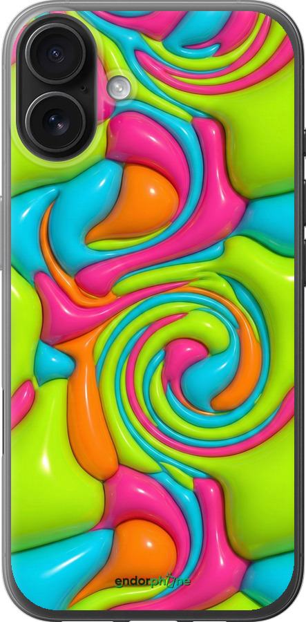 Силиконовый чехол Y2K Jelly Dream для Apple iPhone 16 Plus - 6780u-3714 изображение 