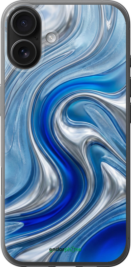 Силиконовый чехол Liquid Chrome для Apple iPhone 16 Plus - 6781u-3714 изображение 