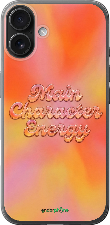 Силиконовый чехол Aura Gradient Main Character Energy Aesthetic Y2K для Apple iPhone 16 Plus - 6783u-3714 изображение 