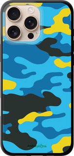 TPU чехол Желто-голубой камуфляж для Apple iPhone 16 Pro Max - 1084b-3706 изображение 