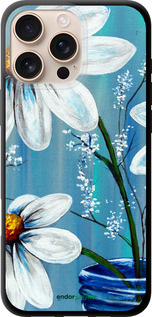 TPU чехол Красиві арт-ромашки для Apple iPhone 16 Pro Max - 4031b-3706 изображение 