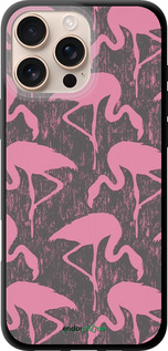 TPU чехол Vintage-Flamingos для Apple iPhone 16 Pro Max - 4171b-3706 изображение 
