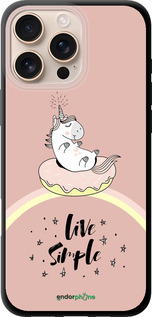 TPU чехол Единорожка в пончике для Apple iPhone 16 Pro Max - 4282b-3706 изображение 