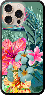 TPU чехол Тропічні квіти v1 для Apple iPhone 16 Pro Max - 4667b-3706 изображение 