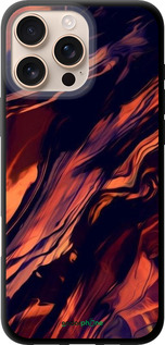 TPU чехол Чорно-помаранчева абстракція для Apple iPhone 16 Pro Max - 5340b-3706 изображение 