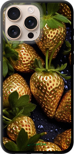 TPU чехол Золотая клубника для Apple iPhone 16 Pro Max - 5637b-3706 изображение 
