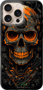 TPU чехол Череп для Apple iPhone 16 Pro Max - 5952b-3706 изображение 
