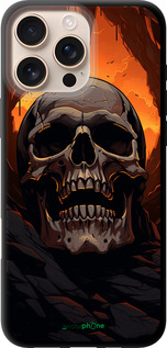 TPU чехол Череп в пещере для Apple iPhone 16 Pro Max - 5959b-3706 изображение 