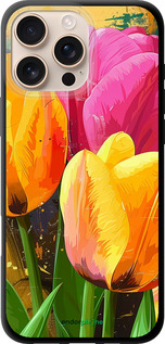 TPU чехол Нарисованные тюльпаны для Apple iPhone 16 Pro Max - 5990b-3706 изображение 
