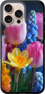 TPU чехол Весняні квіти для Apple iPhone 16 Pro Max - 6058b-3706 изображение 