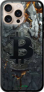 TPU чехол Раскаленный биткойн для Apple iPhone 16 Pro Max - 6091b-3706 изображение 