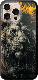 TPU чехол Лев в золотых красках для Apple iPhone 16 Pro Max - 6155b-3706 изображение 