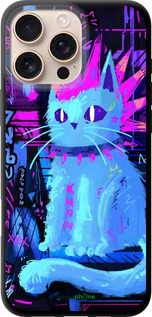 TPU чехол Кот панк для Apple iPhone 16 Pro Max - 6311b-3706 изображение 