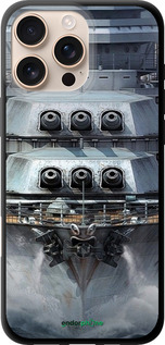 TPU чехол Линкор, world of tanks, wargaming, военный корабль для Apple iPhone 16 Pro Max - 6453b-3706 изображение 