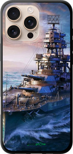 TPU чехол Военный корабль, world of tanks, wargaming для Apple iPhone 16 Pro Max - 6461b-3706 изображение 