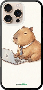 TPU чехол Funny Capybara CEO Working для Apple iPhone 16 Pro Max - 6777b-3706 изображение 