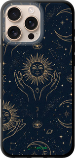 TPU чехол Celestial Harmony: Sun & Moon Gold Mystic Pattern для Apple iPhone 16 Pro Max - 6778b-3706 изображение 