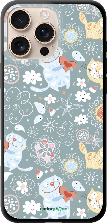 TPU чехол Кошенята v3 для Apple iPhone 16 Pro Max - 1223b-3706 изображение 