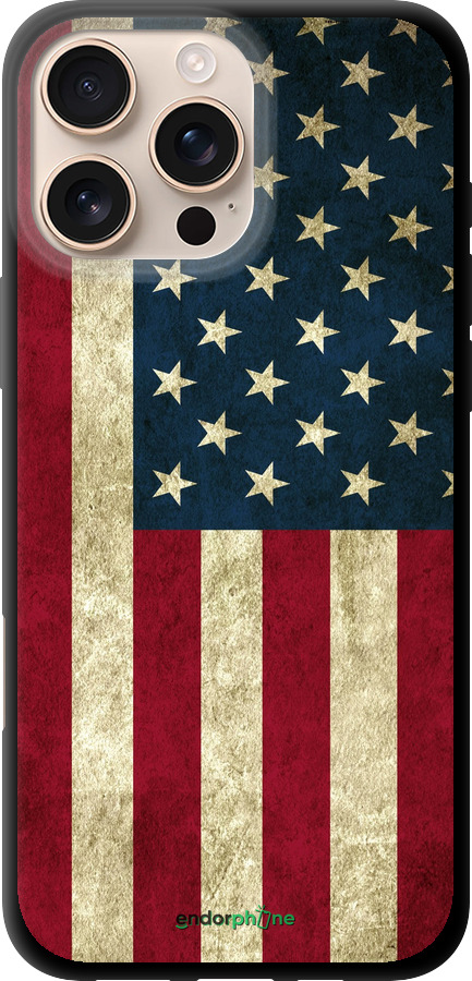 TPU чехол Флаг США для Apple iPhone 16 Pro Max - 395b-3706 изображение 