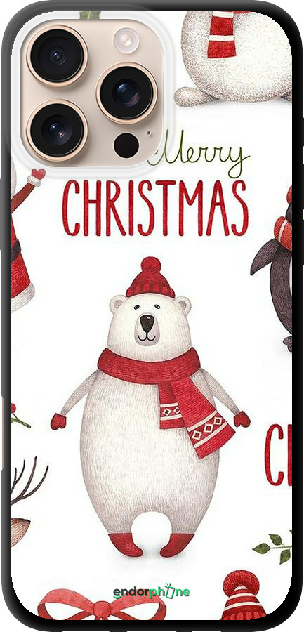 TPU чехол Merry Christmas для Apple iPhone 16 Pro Max - 4106b-3706 изображение 