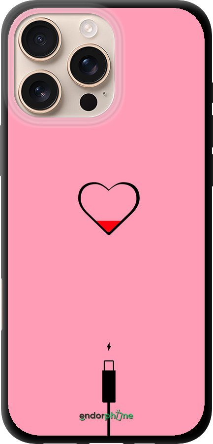 TPU чехол Подзарядка сердца1 для Apple iPhone 16 Pro Max - 4275b-3706 изображение 