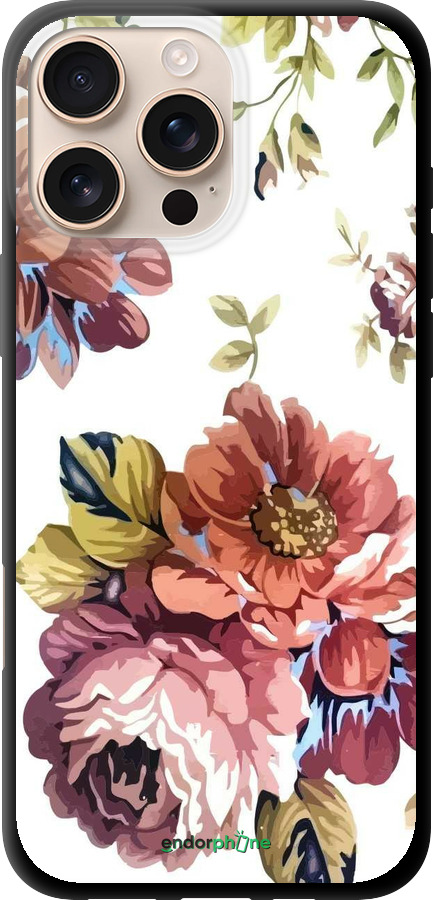 TPU чехол Vintage flowers для Apple iPhone 16 Pro Max - 4333b-3706 изображение 
