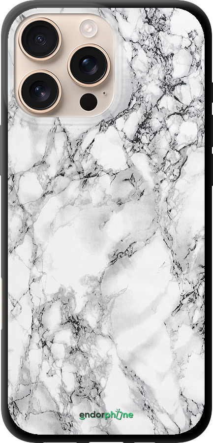 TPU чехол Мрамор белый для Apple iPhone 16 Pro Max - 4480b-3706 изображение 