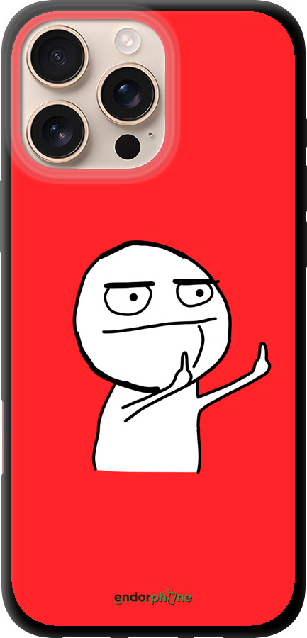 TPU чехол Мем для Apple iPhone 16 Pro Max - 4578b-3706 изображение 