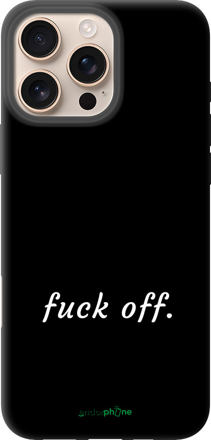TPU чехол Fuck off для Apple iPhone 16 Pro Max - 4731b-3706 изображение 