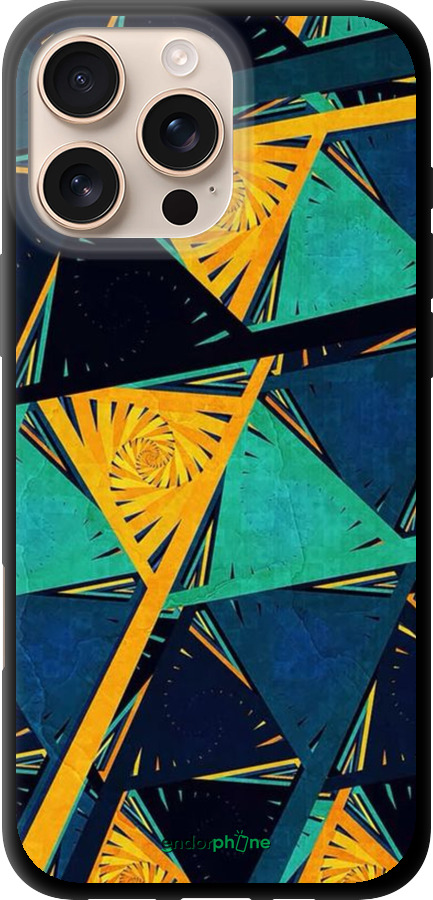 TPU чехол Арт, абстракция, желтый, синий для Apple iPhone 16 Pro Max - 5382b-3706 изображение 