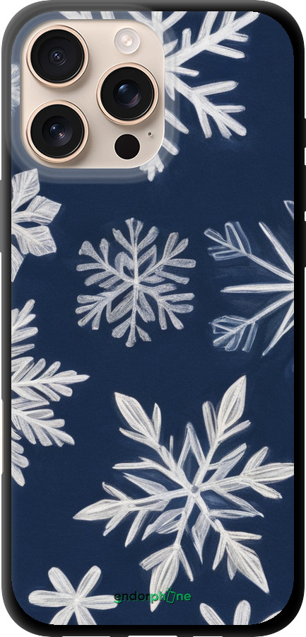 TPU чехол Сніжинки для Apple iPhone 16 Pro Max - 5821b-3706 изображение 