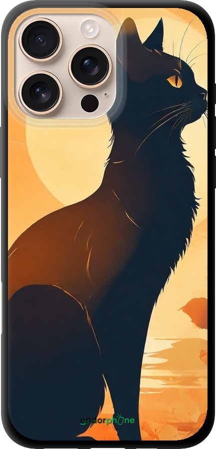 TPU чехол Черная кошка v2 для Apple iPhone 16 Pro Max - 5830b-3706 изображение 