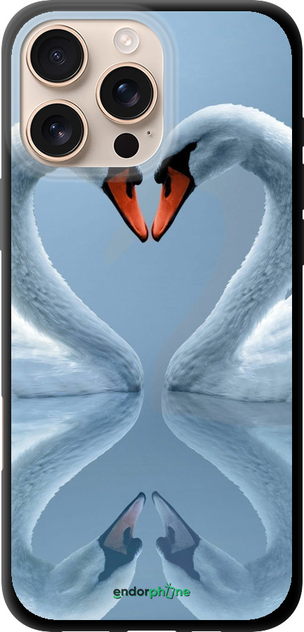 TPU чехол Лебеди для Apple iPhone 16 Pro Max - 6007b-3706 изображение 