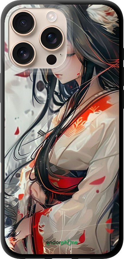 TPU чехол Кіцуне для Apple iPhone 16 Pro Max - 6073b-3706 изображение 