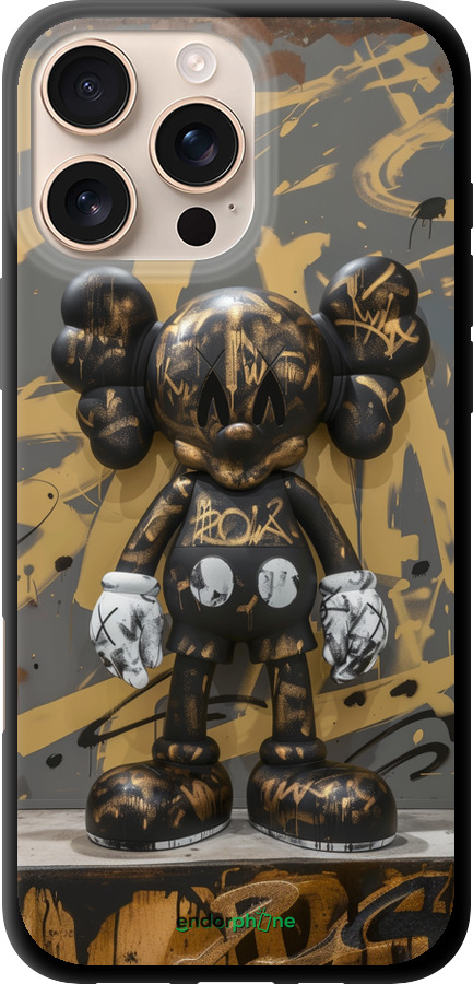 TPU чехол Bronze kaws для Apple iPhone 16 Pro Max - 6097b-3706 изображение 