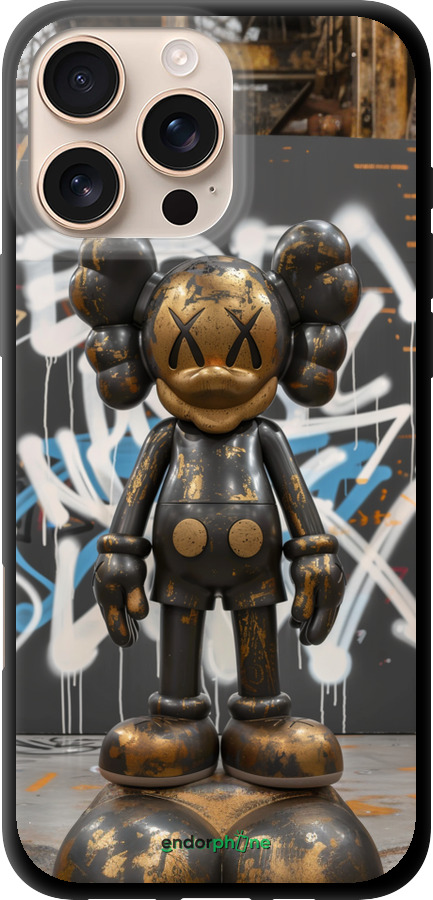 TPU чехол Bronze kaws v3 для Apple iPhone 16 Pro Max - 6099b-3706 изображение 