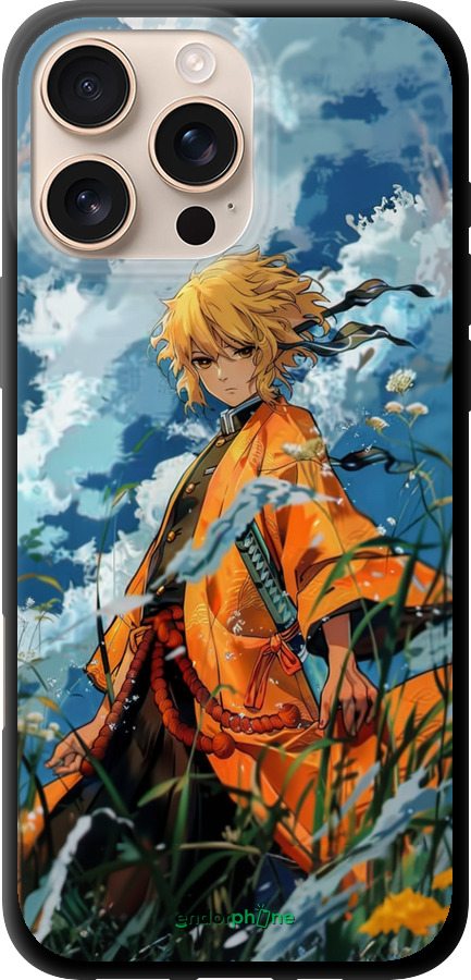TPU чехол Zenitsu Agatsuma для Apple iPhone 16 Pro Max - 6117b-3706 изображение 
