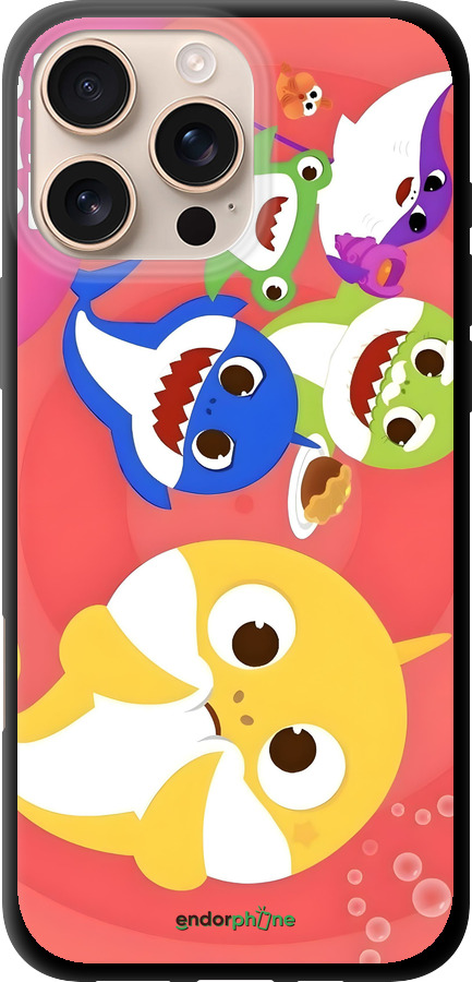 TPU чехол Бейби Шаркс для Apple iPhone 16 Pro Max - 6305b-3706 изображение 