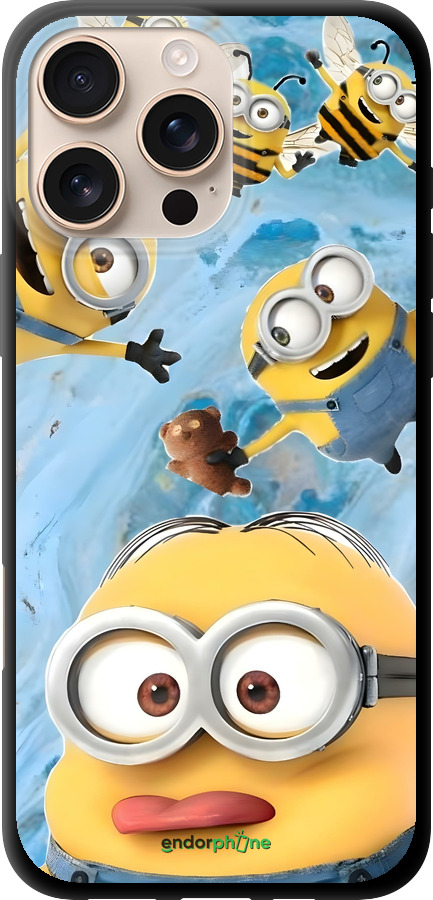 TPU чехол Миньоны для Apple iPhone 16 Pro Max - 6386b-3706 изображение 