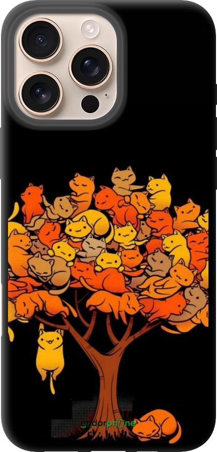 TPU чехол Дерево та котики для Apple iPhone 16 Pro Max - 6516b-3706 изображение 