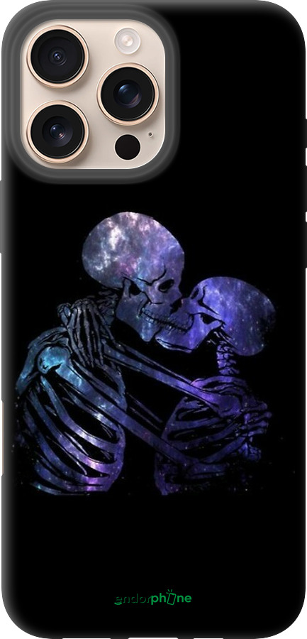 TPU чехол Із зображенням скелета для Apple iPhone 16 Pro Max - 6537b-3706 изображение 