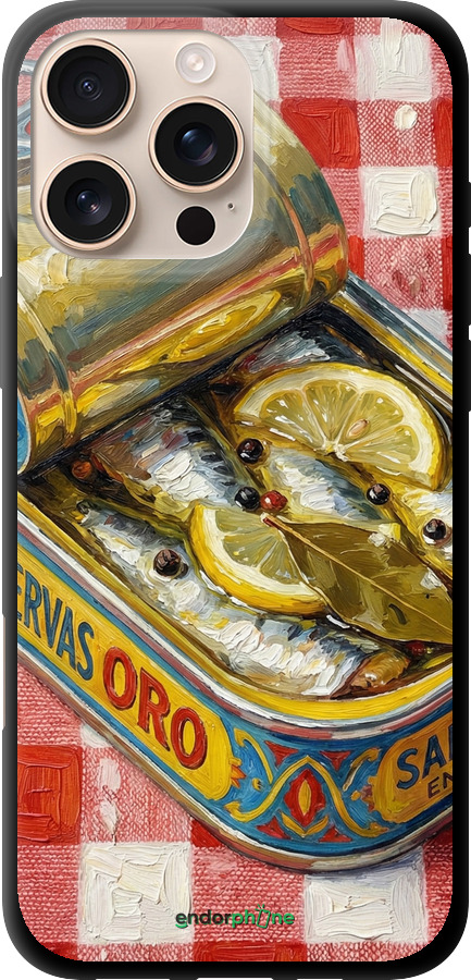 TPU чехол Vintage Sardine Tin Phone для Apple iPhone 16 Pro Max - 6772b-3706 изображение 