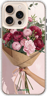 Чехол Bumper MagSafe чехол Пионы 1 для Apple iPhone 16 Pro Max - 6705pm-3706 изображение 