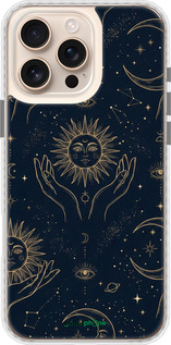 Чехол Bumper MagSafe чехол Celestial Harmony: Sun & Moon Gold Mystic Pattern для Apple iPhone 16 Pro Max - 6778pm-3706 изображение 