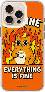 Чохол Bumper чехол Funny Cat для Apple iPhone 16 Pro Max - 6786pc-3706 изображение 