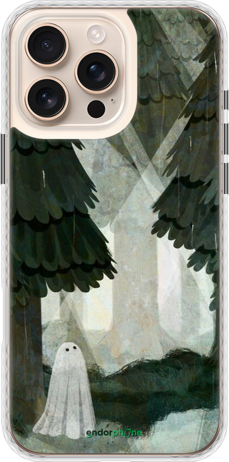 Чохол Bumper чехол Із зображенням соснового лісу та привида для Apple iPhone 16 Pro Max - 6420pc-3706 изображение 