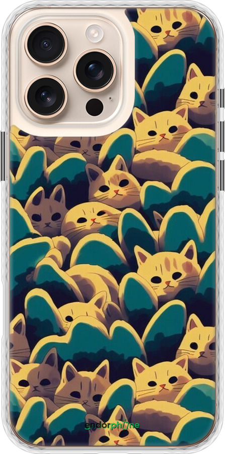 Чехол Bumper чехол С изображением кошек для Apple iPhone 16 Pro Max - 6429pc-3706 изображение 